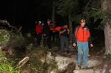 Vyčerpaná turistka pod Roháčskými plesami
